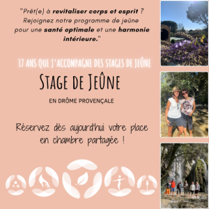 Acompte - Stage de jeûne pour une personne en chambre partagée